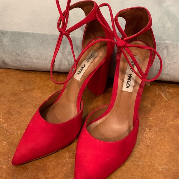 Steve Madden Suede Heels - Picture 2 of 4